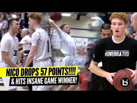 Nico Mannion Drops INSANE 57 Points & Hits CRAZY GAME WINNER On Senior Night!!!! BEST PG!?