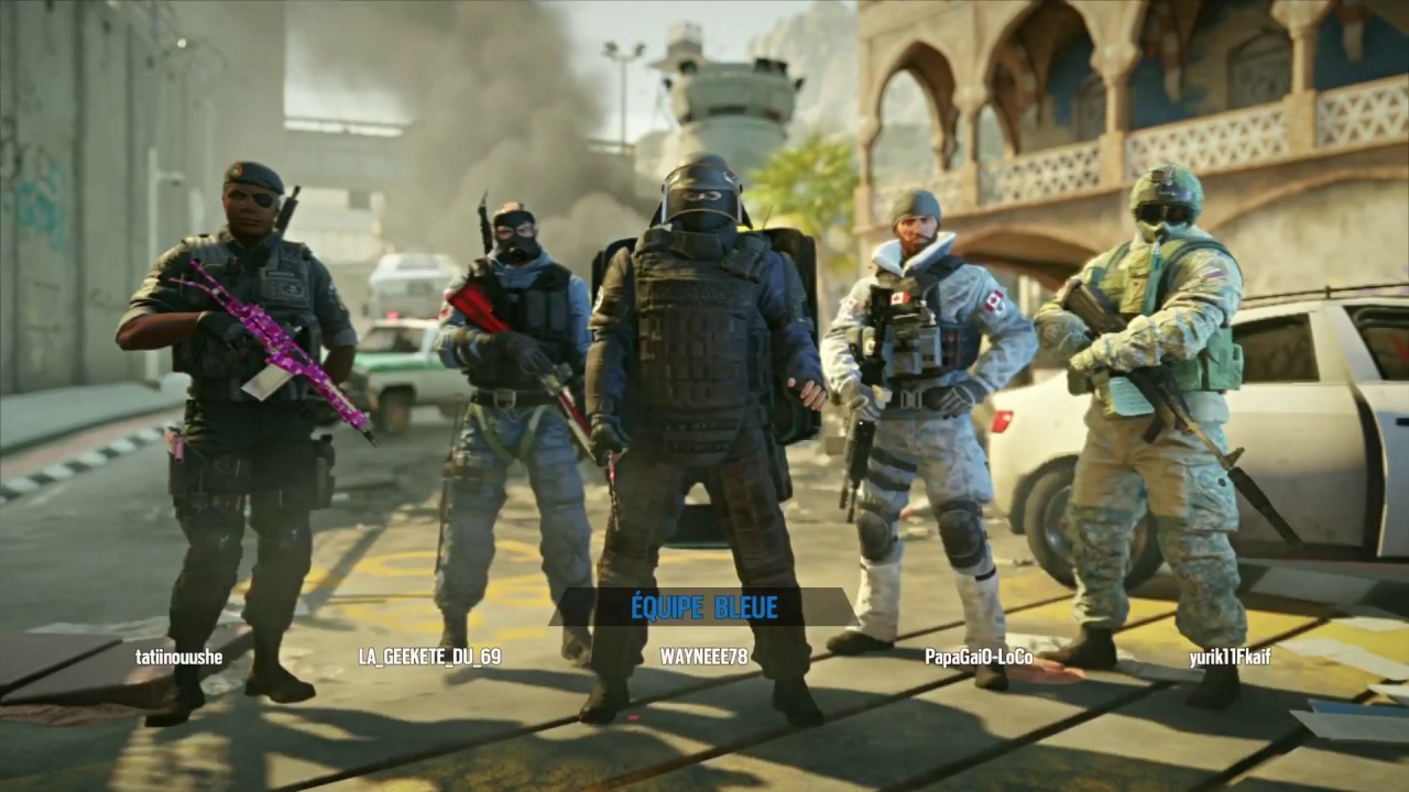 Full team montagne R6 background