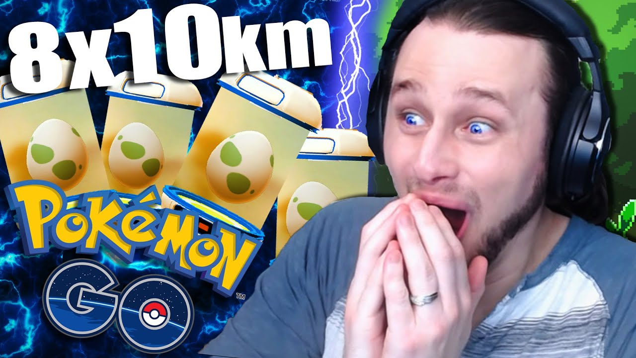 Hatching EIGHT 10 km EGGS! And I GET A CHARIZARD! (Pokemon Go) backdrop