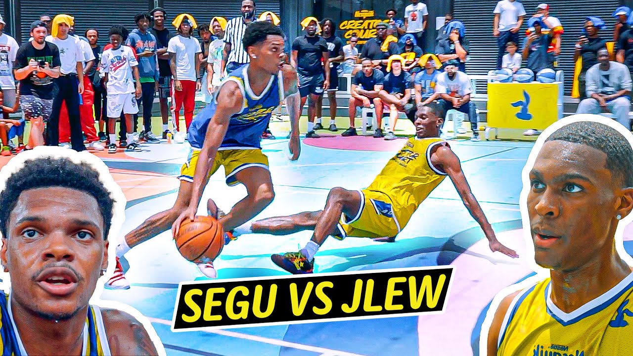 The SHIFTIEST Hoopers EVER Meet in LEGENDARY 1v1... Jlew vs Ronaldo Segu | Nesquik Creator Court background