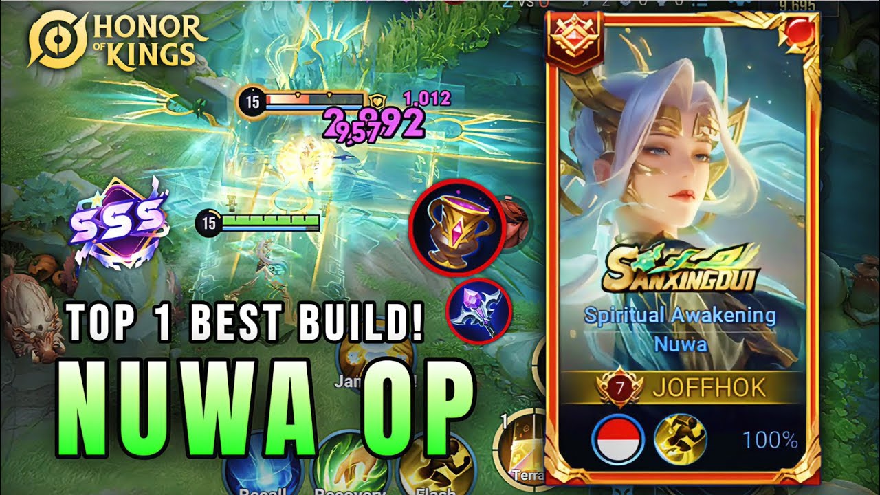 UNREAL DMG! Nuwa – Most Powerful Mid Laner in Honor of Kings | Top 1 Best Build