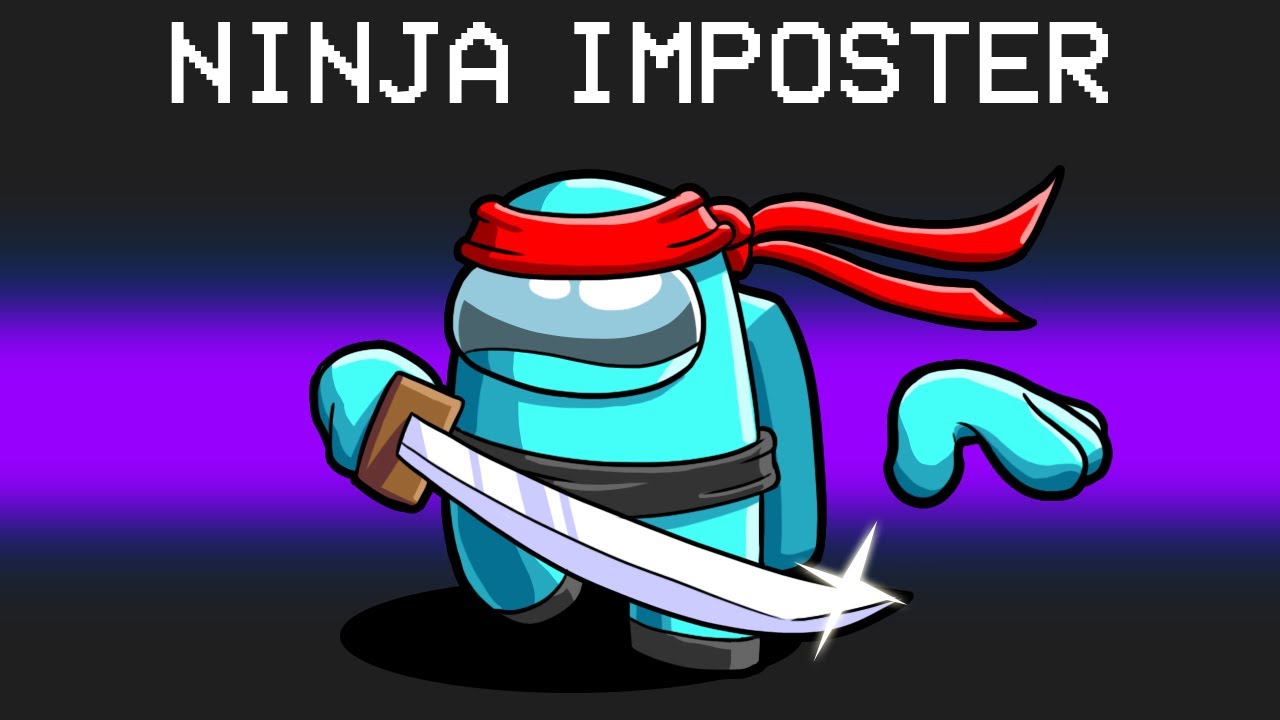 Becoming a Ninja in Among Us background