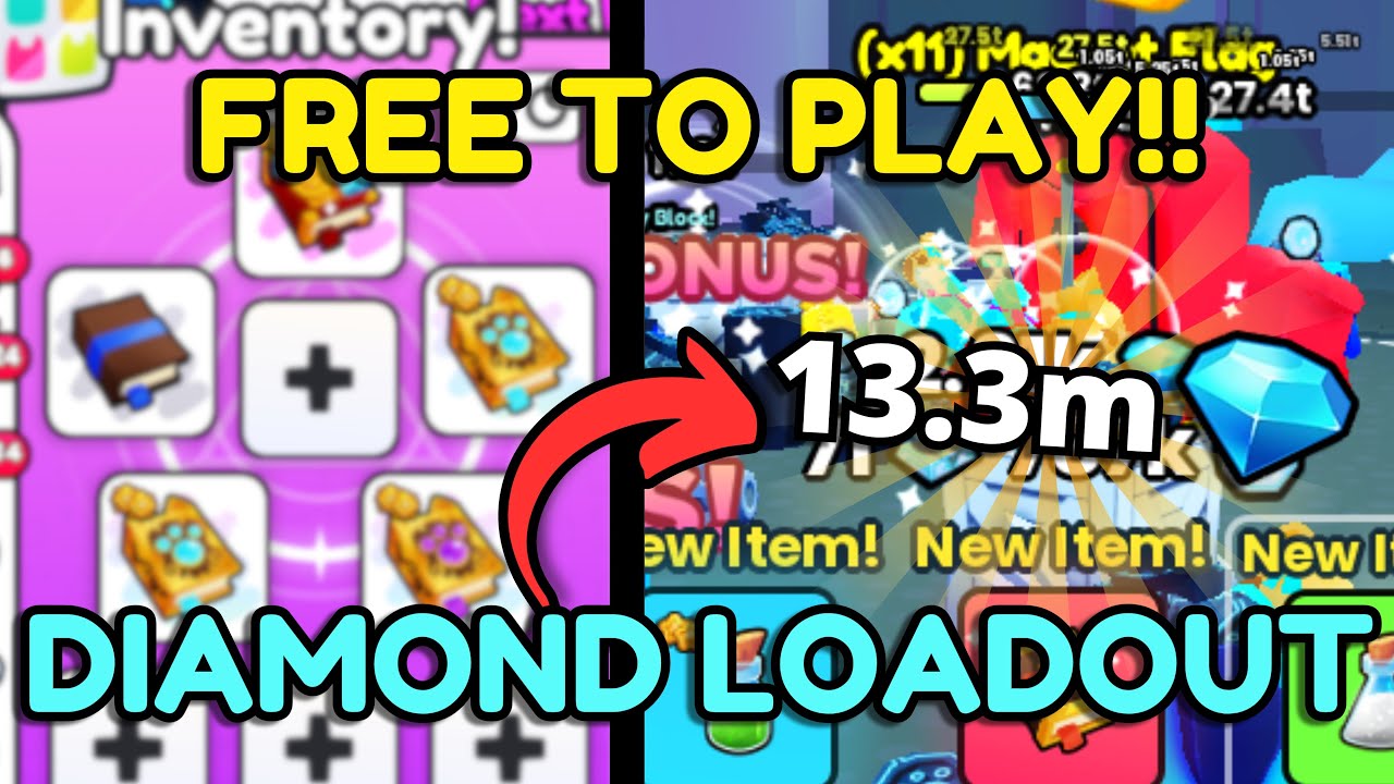 BEST FREE TO PLAY DIAMOND FARM METHOD in Pet Simulator 99! (24m+/Day) background