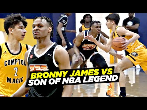 Bronny James vs Son Of ANOTHER NBA LEGEND & Turns Into ALL OUT WAR!! background