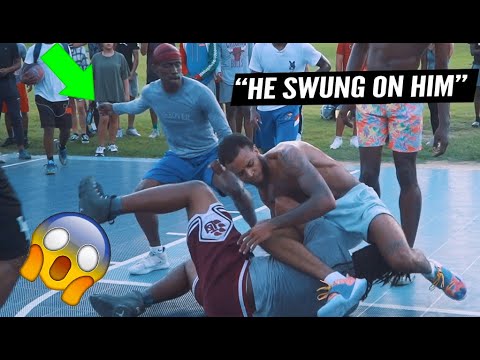Trash Talker Threw PUNCHES & It Got Physical! Ballislife South Takeover Got HEATED!
