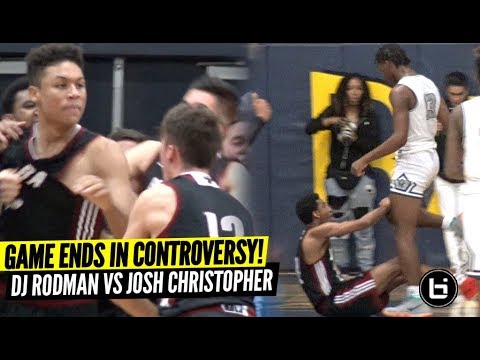 Josh Christopher vs Dennis Rodman Jr ENDS IN CONTROVERSY!! Josh vs DJ CRAZY BATTLE!