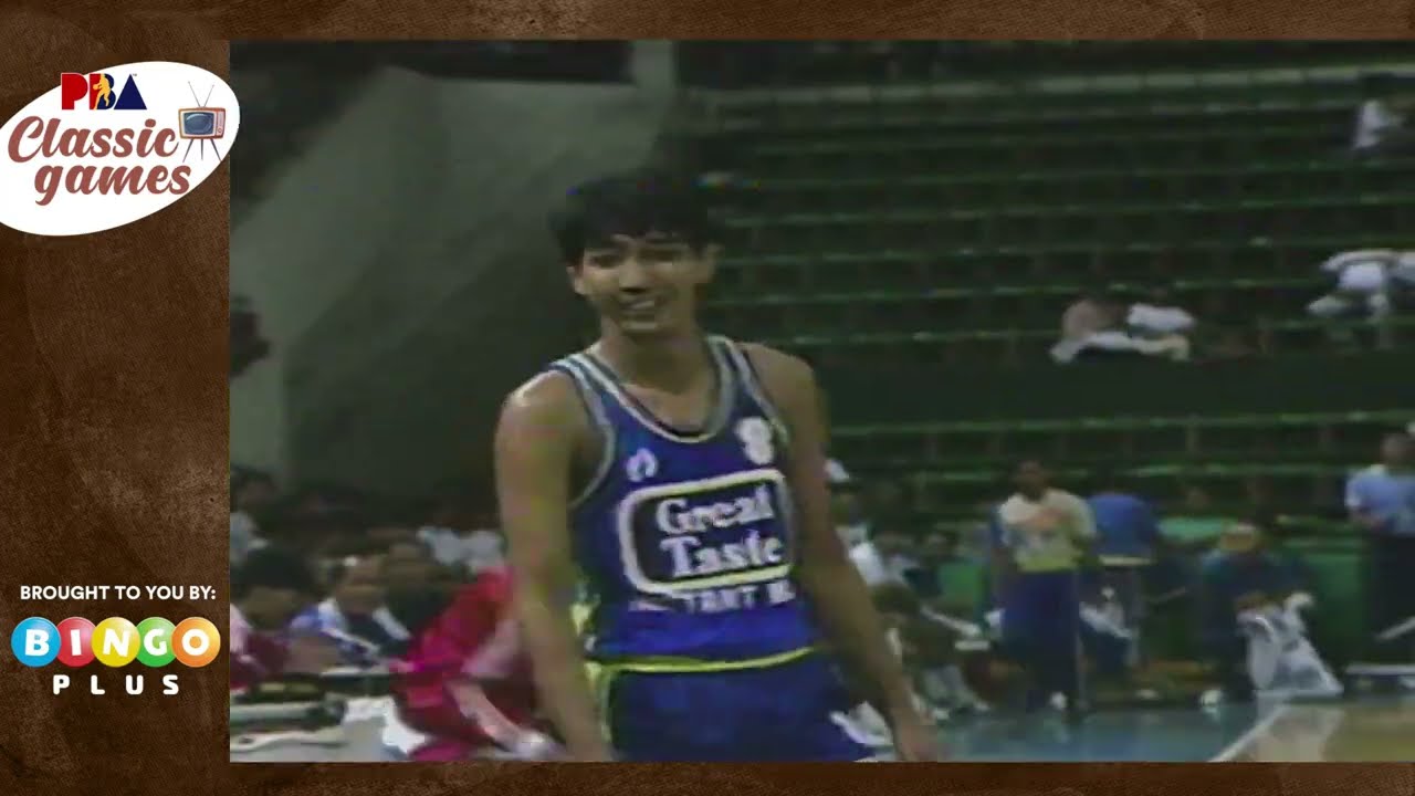 #PBAClassicGames: 1987 Reinforced Conference SAN MIGUEL VS. GREAT TASTE Nov. 26, 1987 - 4th Quarter background