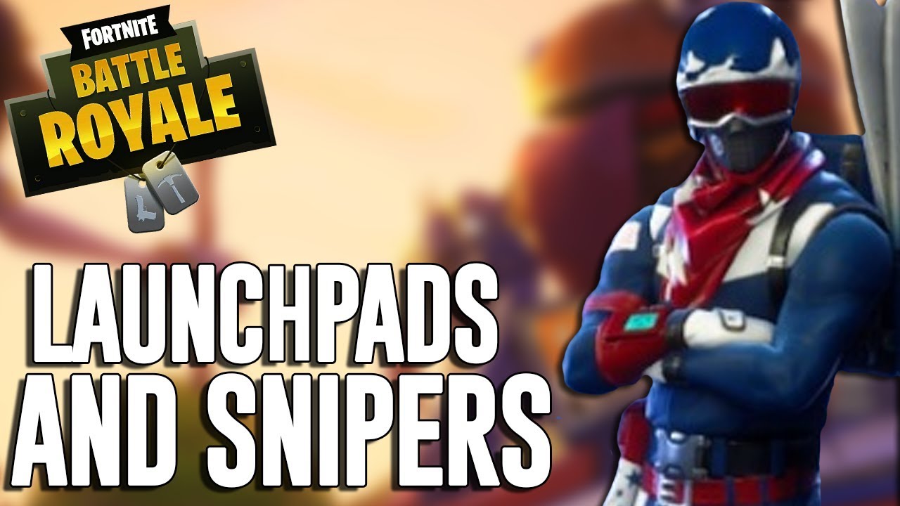 Launchpads and Snipers!! Fortnite Battle Royale Gameplay - Ninja backdrop