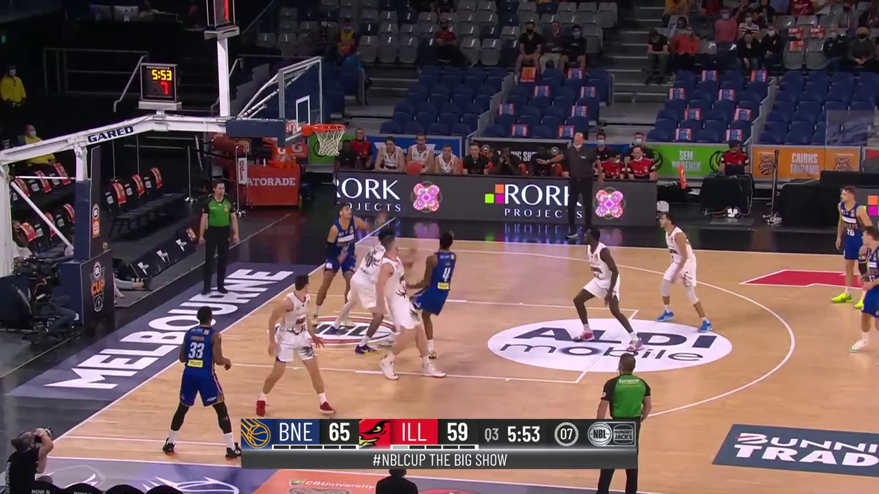 Justinian Jessup with 26 Points vs. Brisbane Bullets background