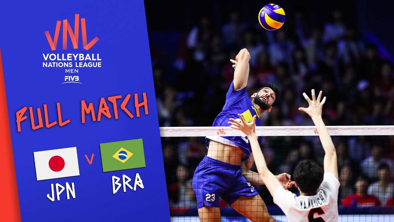Japan ЁЯЖЪ Brazil - Full Match | MenтАЩs Volleyball Nations League 2019 backdrop