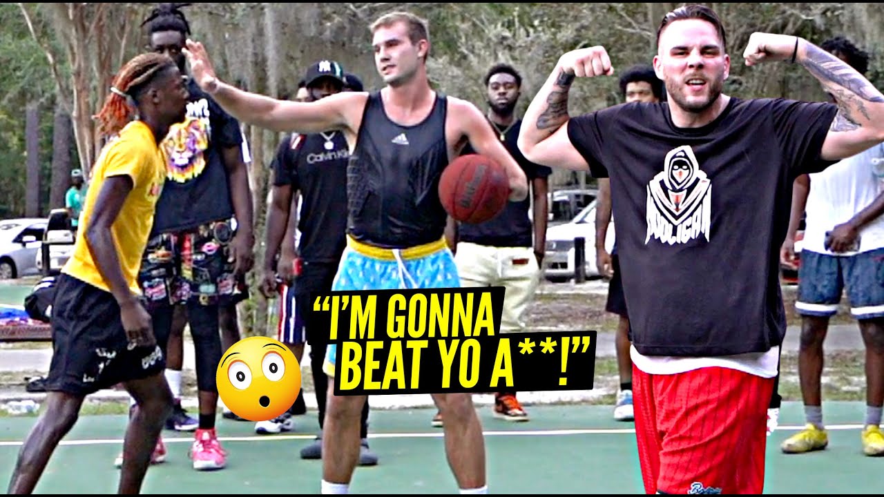 "We Gon' BEAT YO A** Out Here" We BARELY Made It Out The Park! 5v5 w/ Crswht & East Coast Squad! background