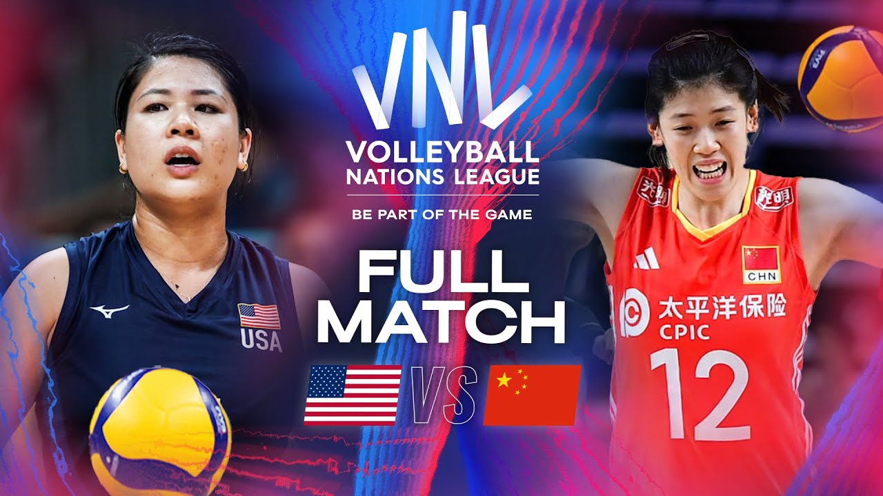 USA ๐บ๐ธ vs. China ๐จ๐ณ - 2024 VNL | Full Match - Week 1 background