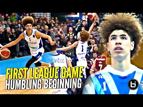 LaMelo & Gelo Ball HUMBLING First LEAGUE Game But Trust The Process! Melo DUNKING & Playing D! backdrop
