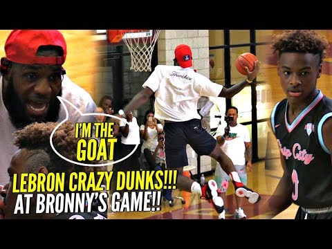 LeBron James PROVES He's The GOAT!! Starts DUNKING During Bronny's Game Then Coaches Them To Win!!