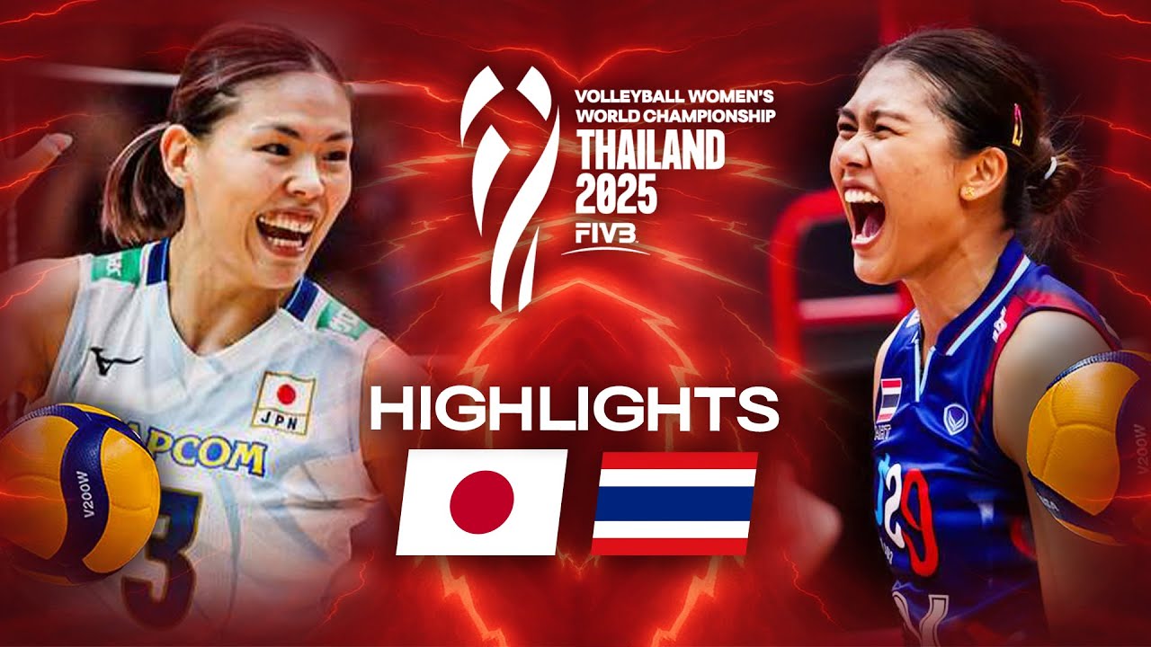 Japan 🇯🇵 vs. Thailand 🇹🇭 - Highlights | Women's World Championships 2025 background