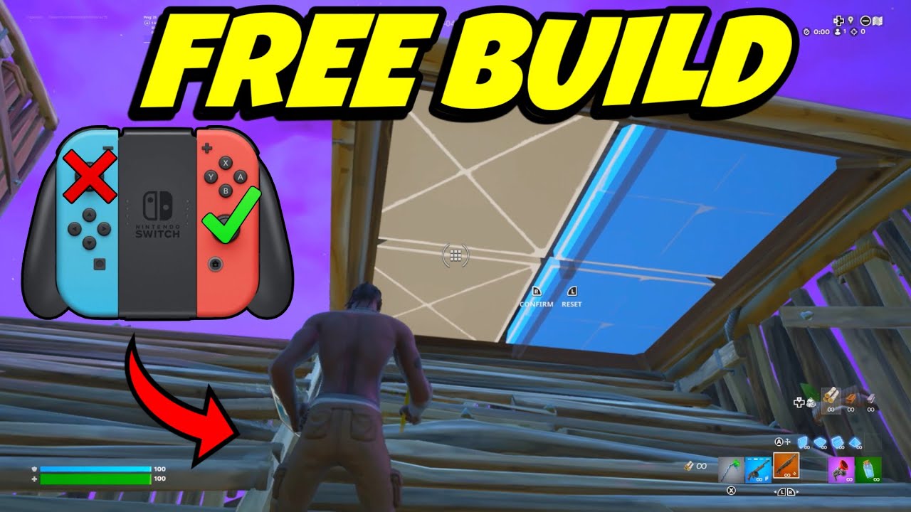 How To FREE BUILD Like a PRO on Nintendo Switch! (Fortnite Building Tutorial) background