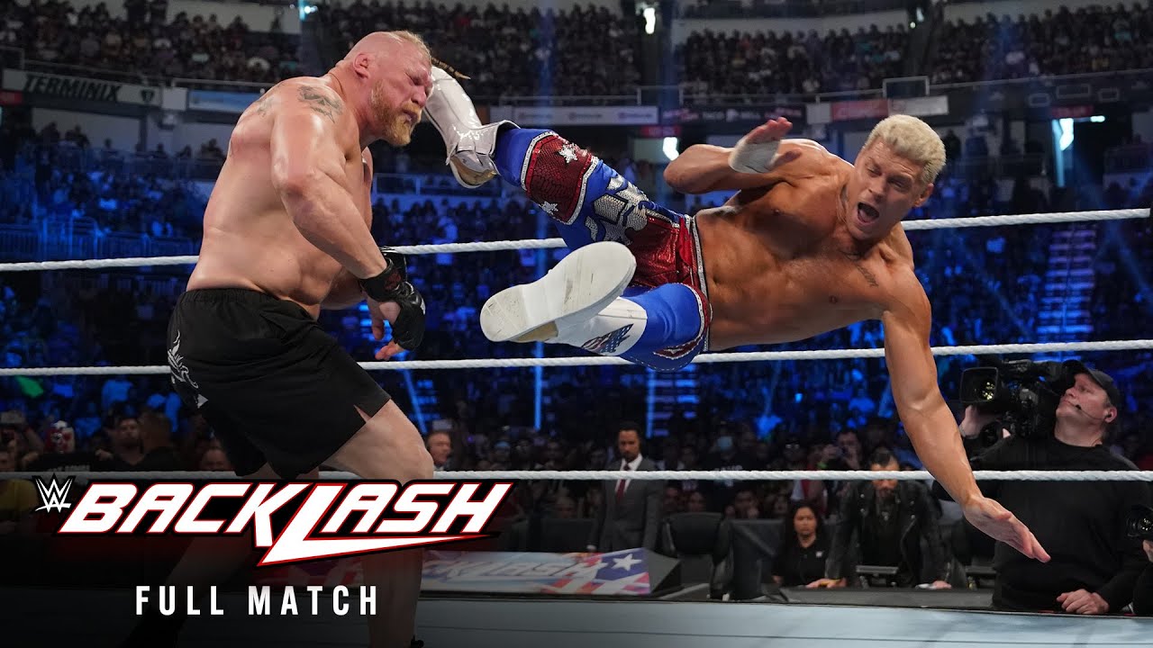 FULL MATCH: Cody Rhodes vs. Brock Lesnar: Backlash 2023 background