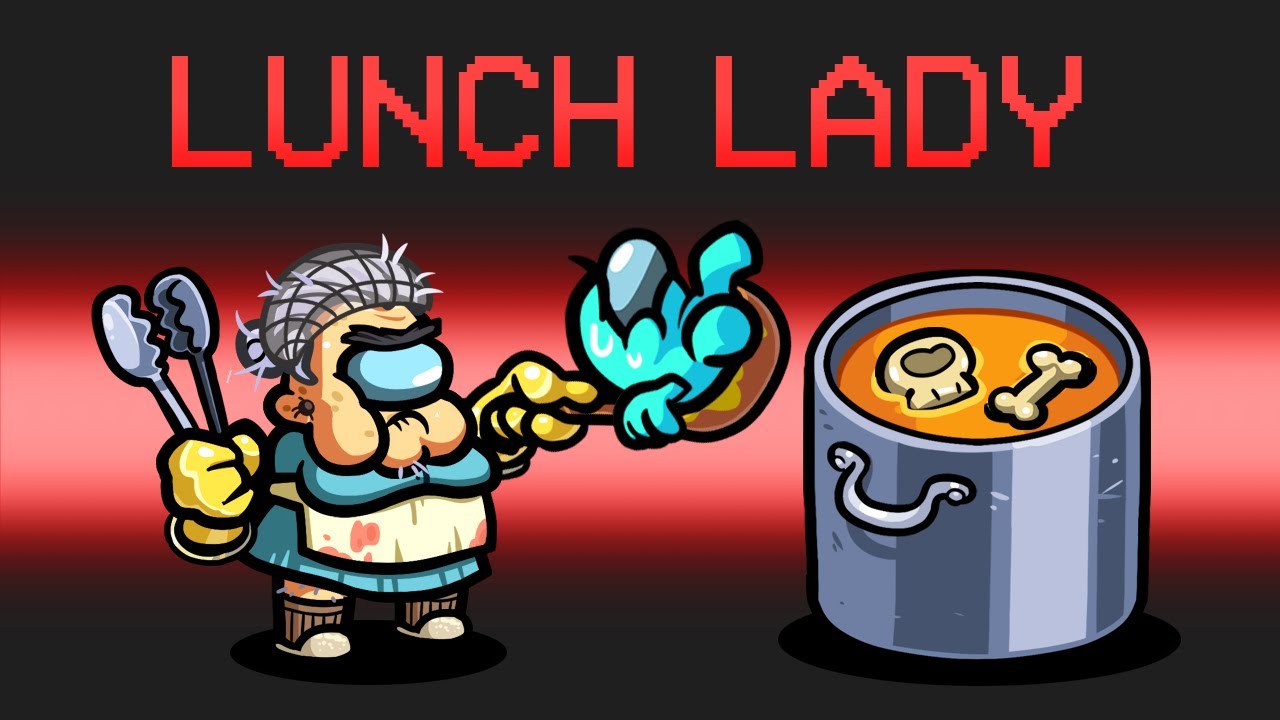 LUNCH LADY Mod in Among Us background