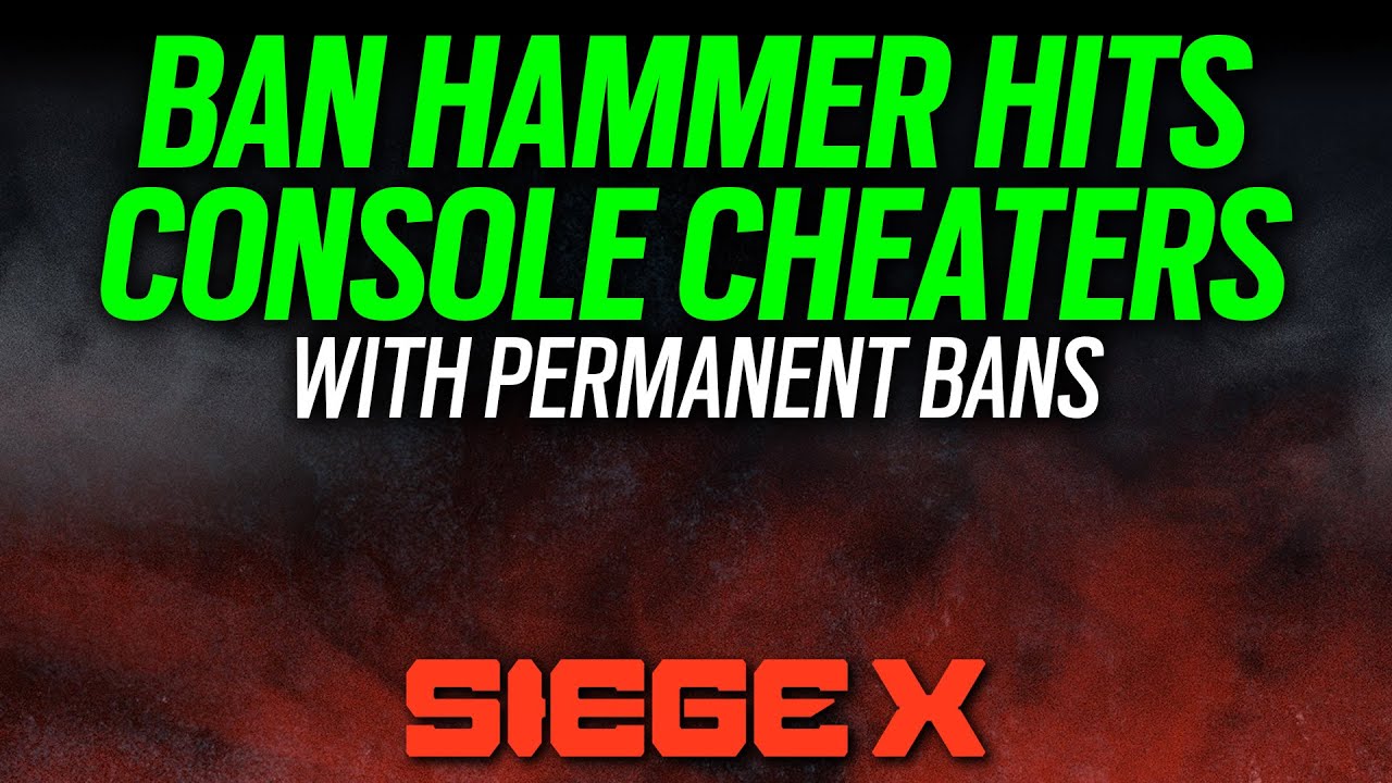 Ban Hammer Hits Console Players with Permanent Bans - 6News - Rainbow Six Siege X background