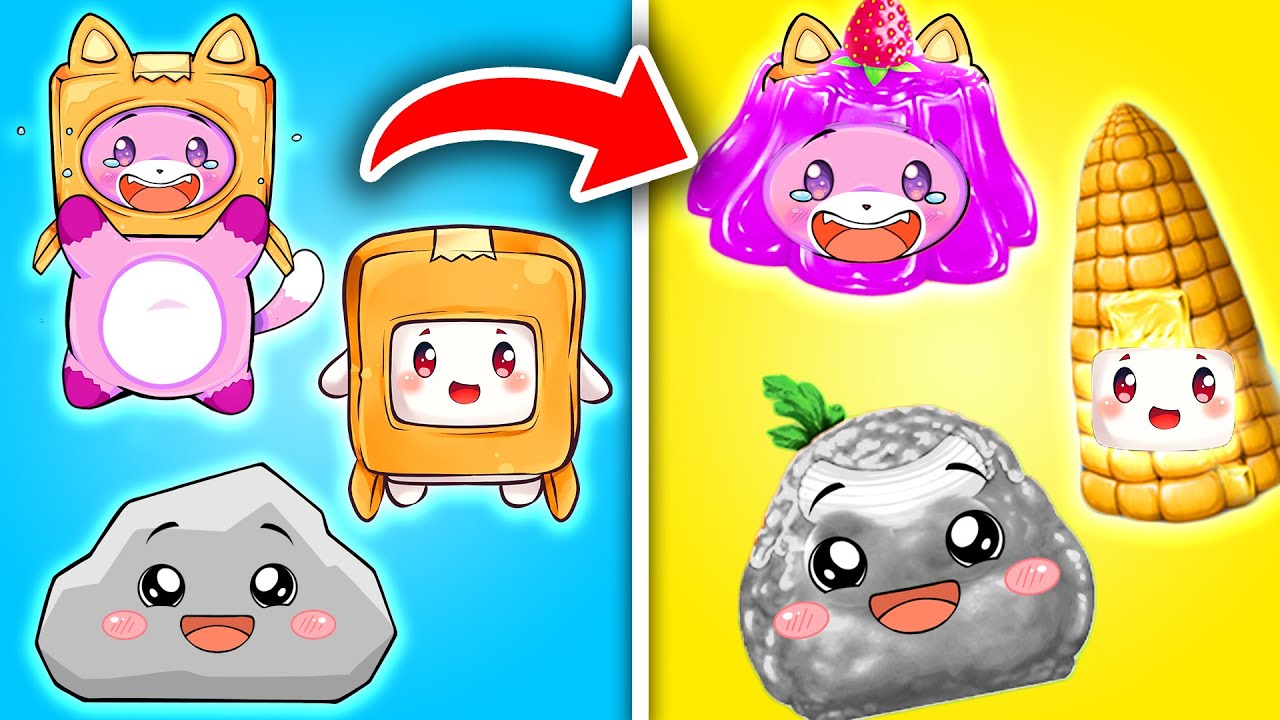 Can FOXY & BOXY Beat This FUNNY LUNCHAPALOOZA GAME?! (ROCKY IS IN THE GAME?!) background
