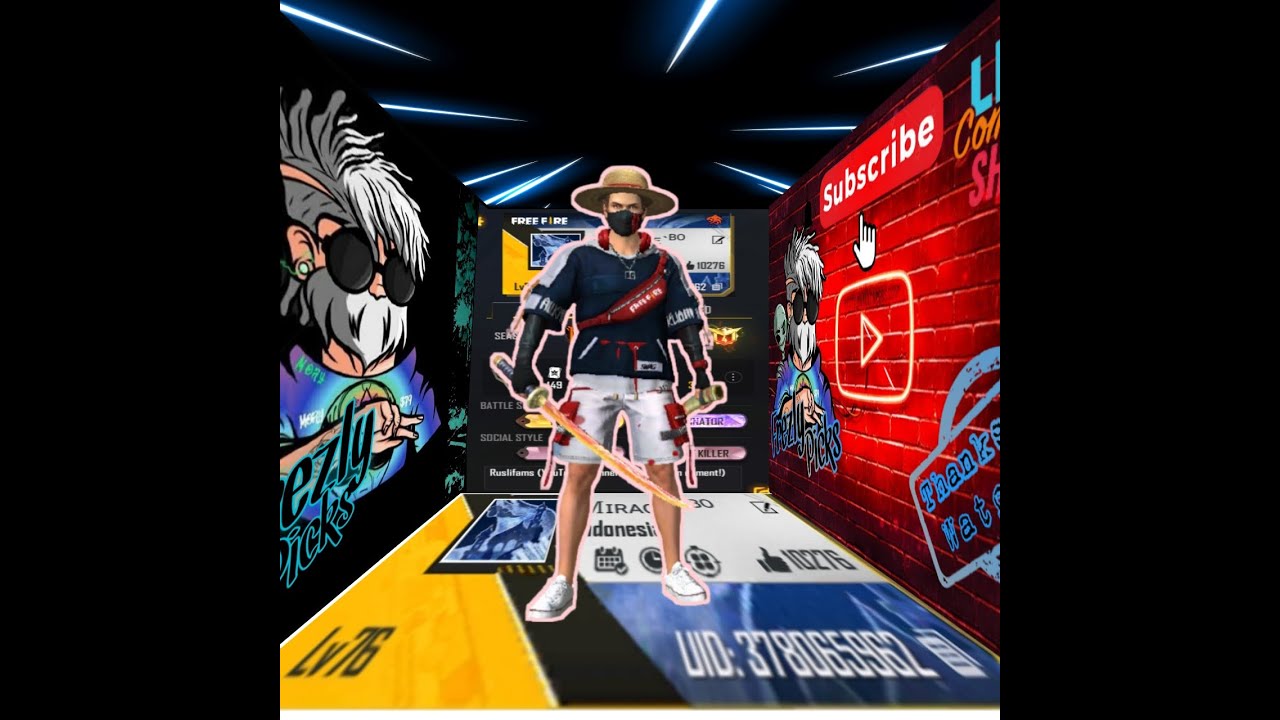 Highlight Free fire ff x Gojo Satoru Jujutsu No kaisen background