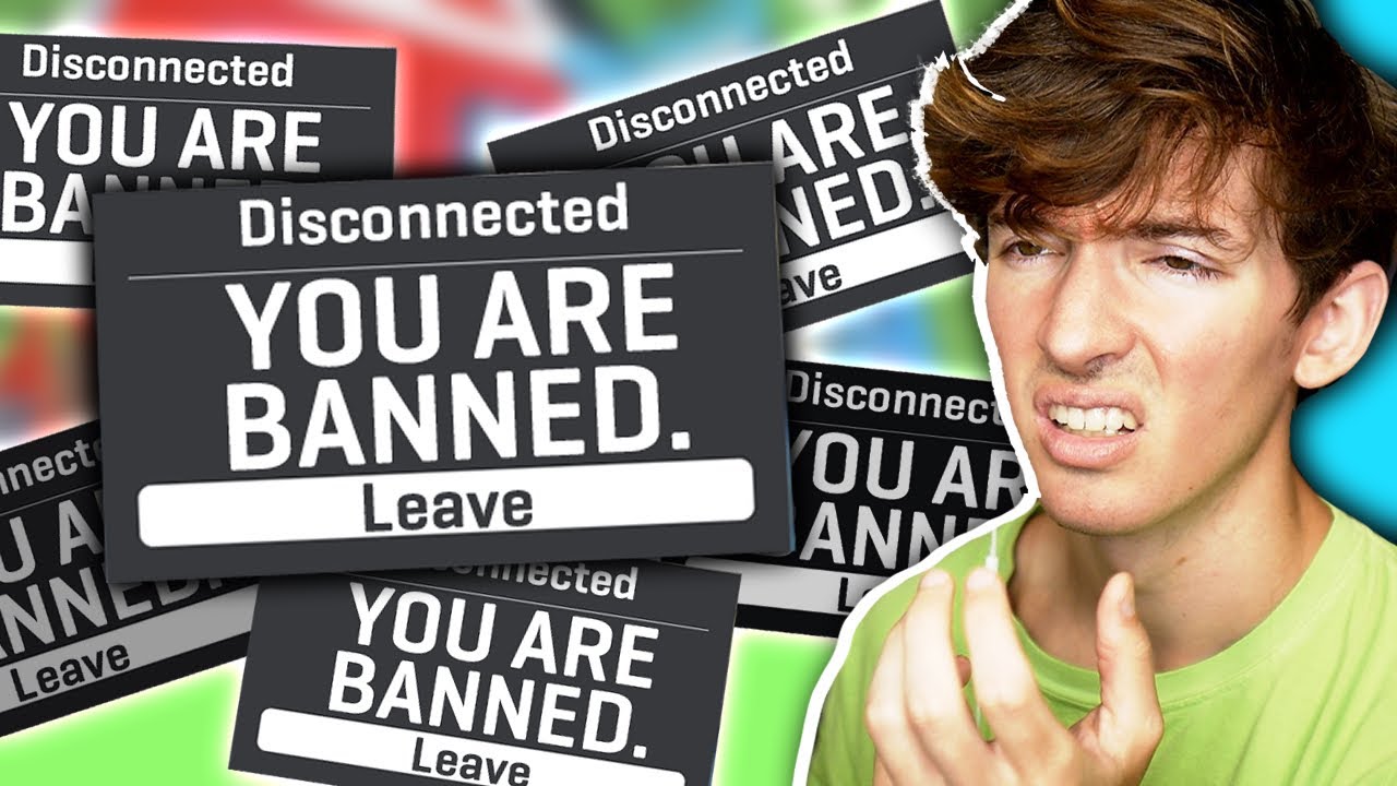 Roblox games keep banning me... background
