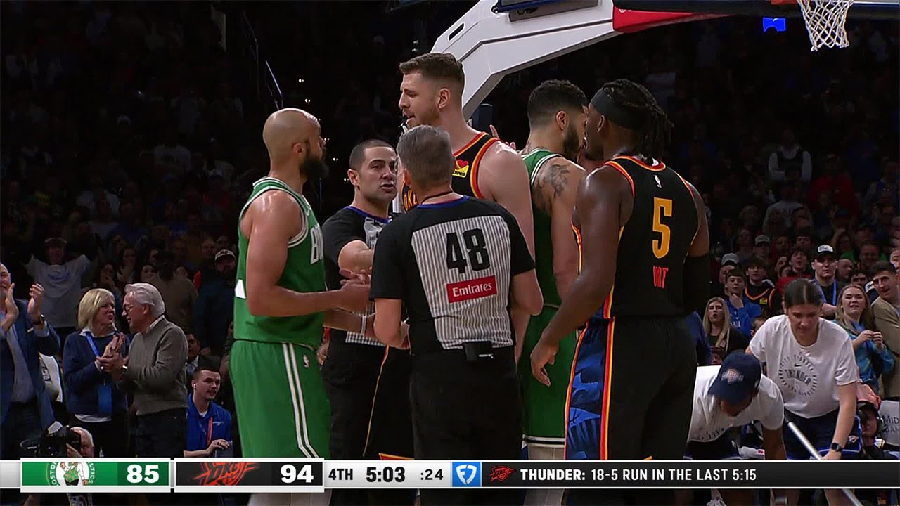 INTENSE ENDING Celtics at Thunder (14-0) UNCUT | January 5, 2025 background