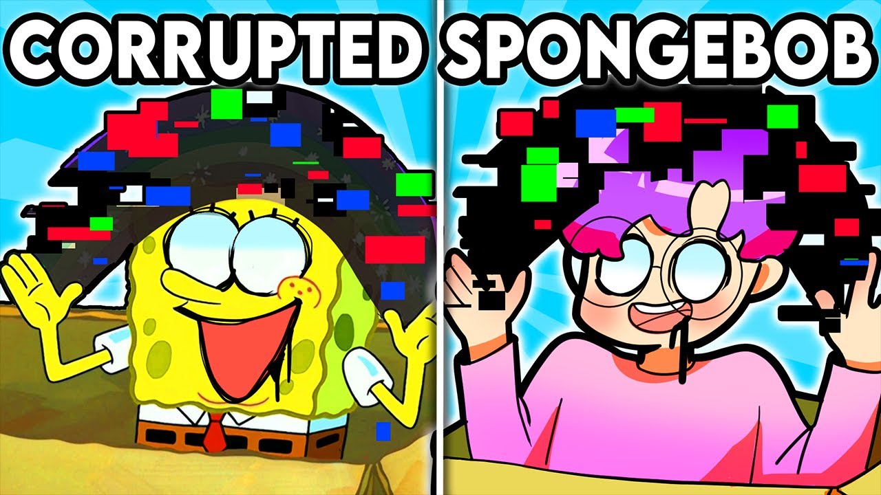 CORRUPTED LANKYBOX vs. SPONGEBOB! (HILARIOUS SPLIT-SCREEN ANIMATION AND MORE!) background