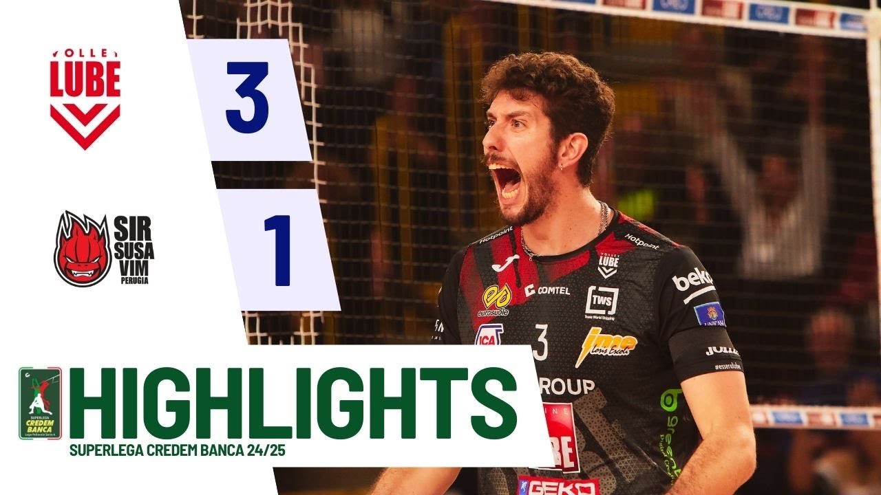 Cucine Lube Civitanova vs. Sir Susa Vim Perugia - Superlega Credem Banca VBTV Match Highlights