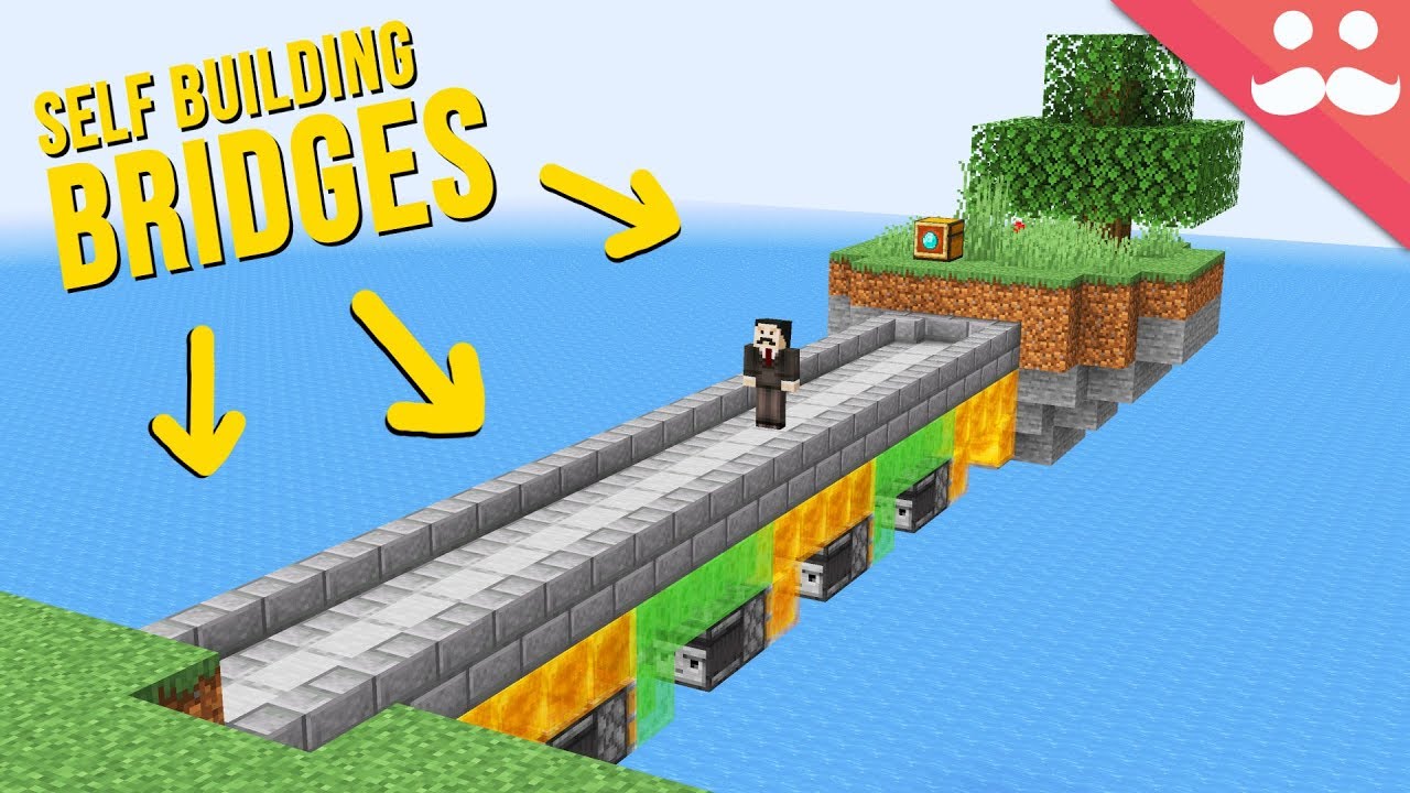 Self Building Bridges with Honey Blocks background