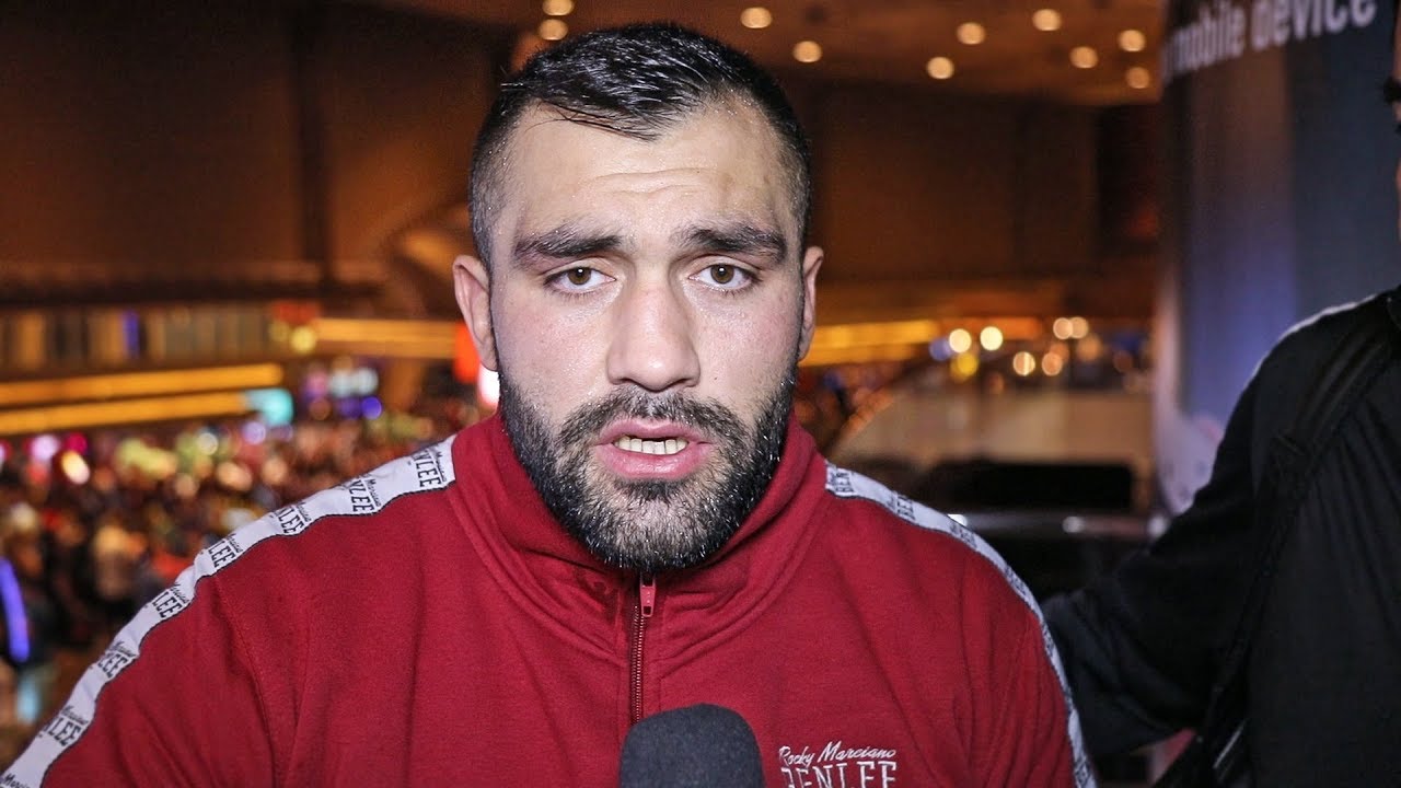 Pacquiao v Thurman Undercard | ALI EREN DEMIREZEN talks before facing Efe Ajagba in the ring backdrop