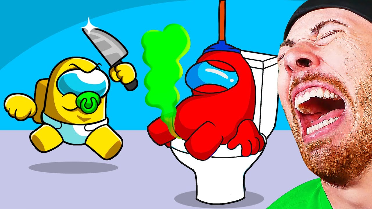 FUNNY ANIMATIONS That will Make you LAUGH (Among Us) backdrop