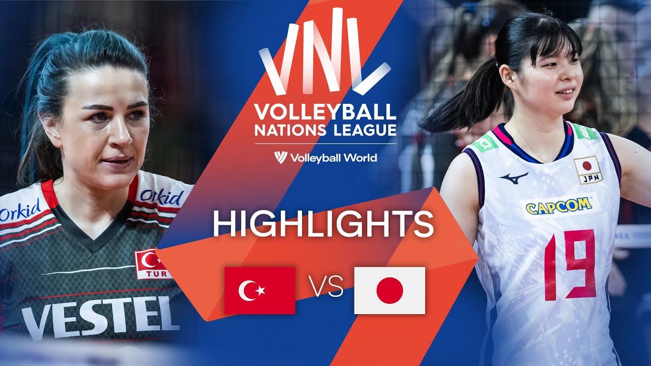 ๐น๐ท TรR vs. ๐ฏ๐ต JPN - Highlights Week 3 | Women's VNL 2022 backdrop