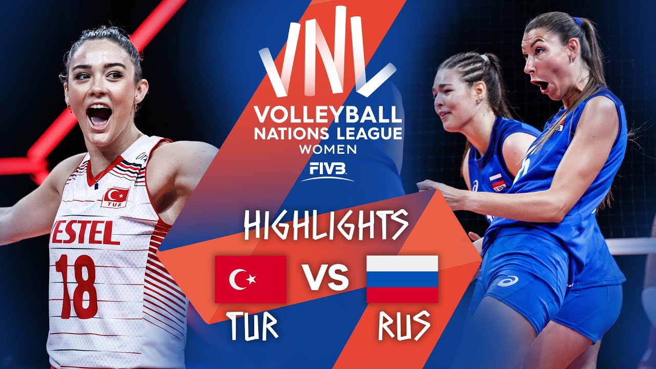 TUR vs. RUS - Highlights Week 3 | Women's VNL 2021 background