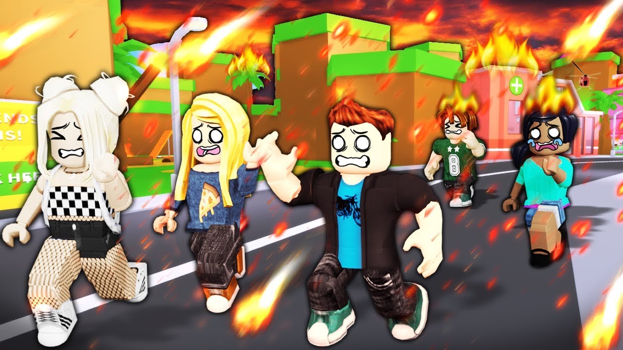 I used Roblox admin to MAKE IT RAIN FIRE... background