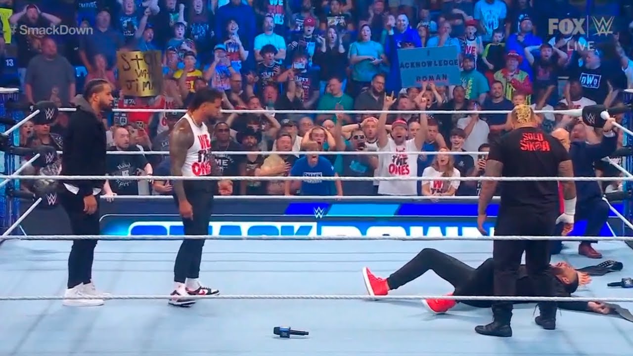 Jey Uso and Jimmy Uso betray Roman Reigns (2/2) - WWE SmackDown 6/16/2023
