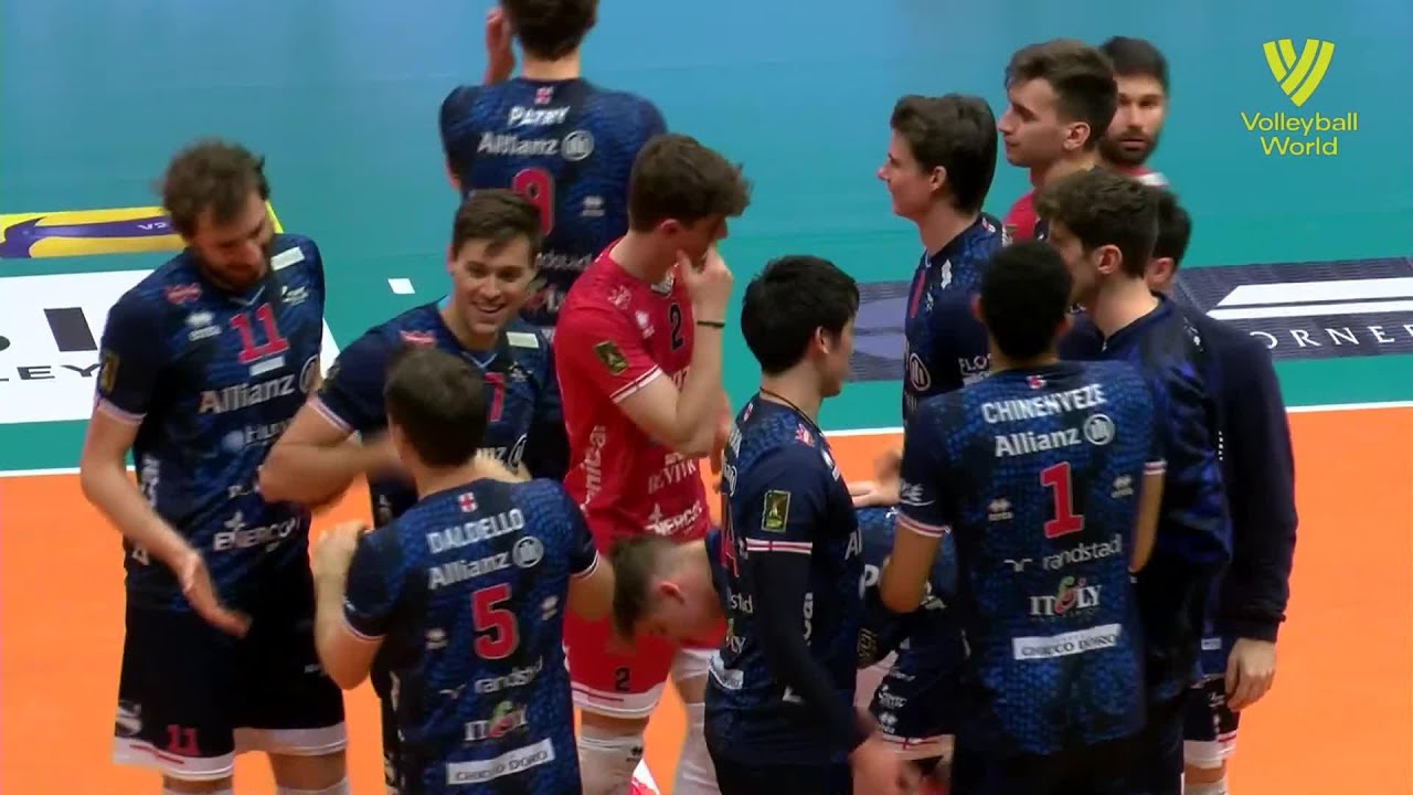 Vero Volley Monza vs. Allianz Milano - FIVB - Super Liga - Match Highlights background