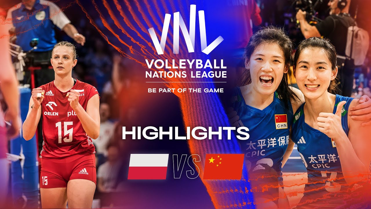 🇵🇱 POL vs. 🇨🇳 CHN - Highlights Semi Finals | Women's VNL 2023 background