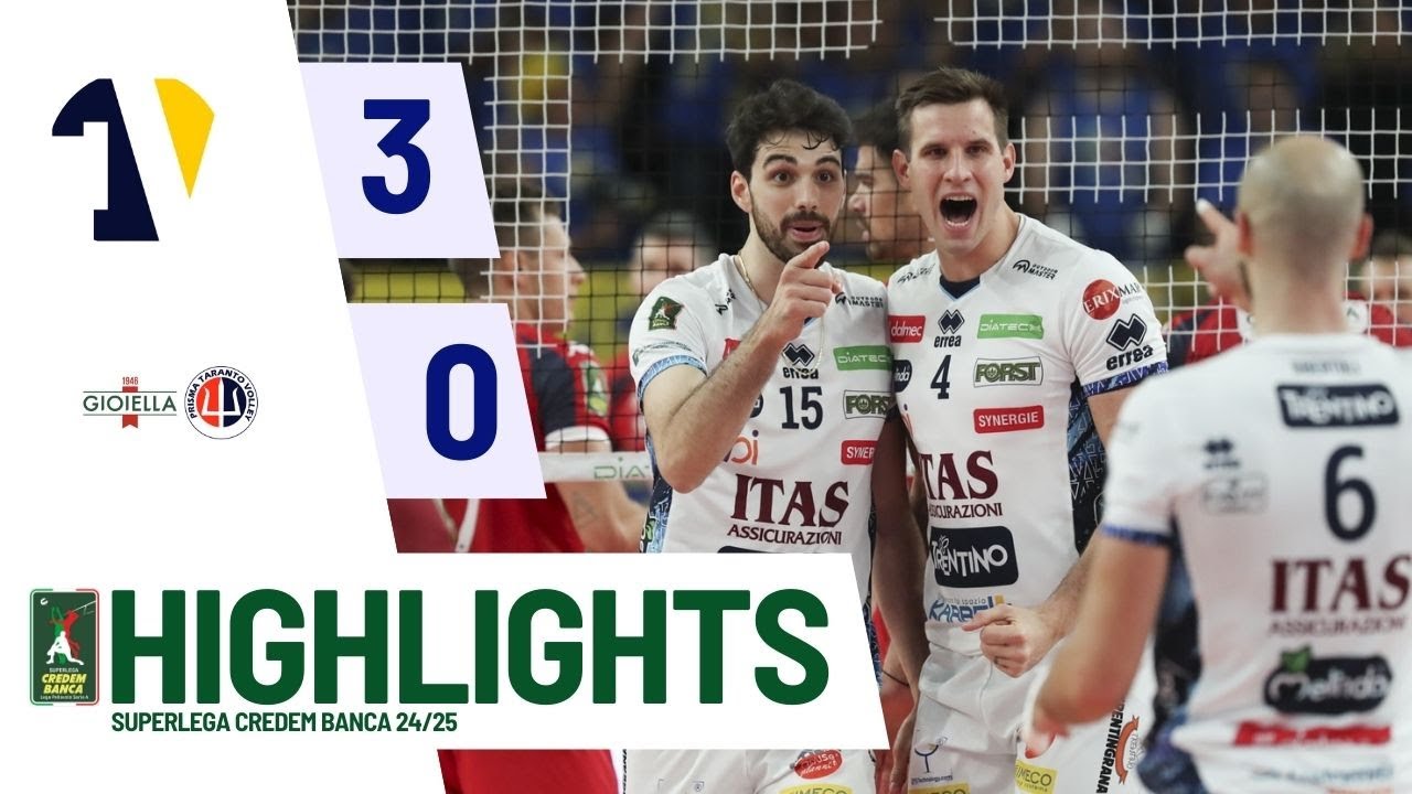 Itas Trentino vs. Gioiella Prisma Taranto - Superlega Credem Banca VBTV Match Highlights