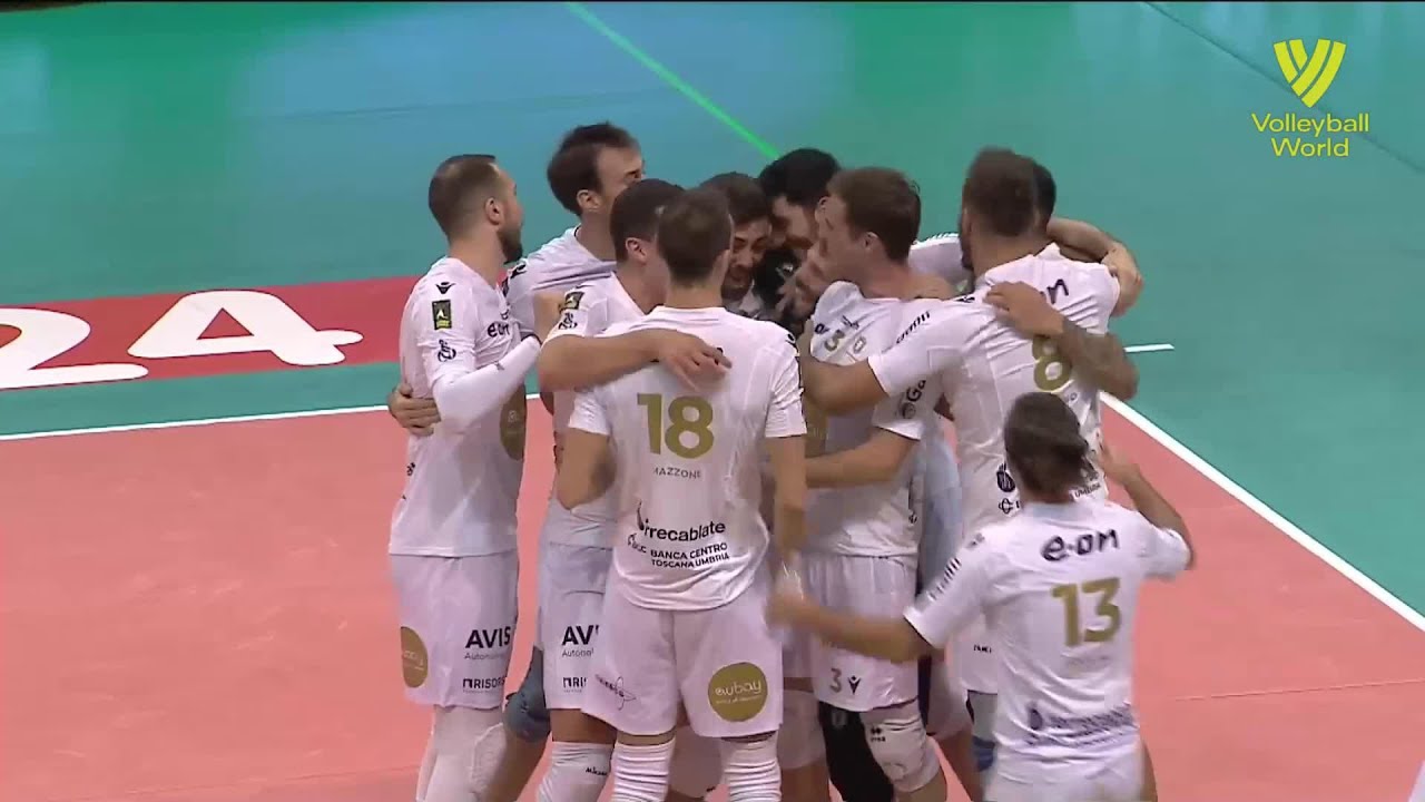 Top Volley Cisterna vs. Emma Villas Aubay Siena - FIVB - SuperLega - Match Highlights background