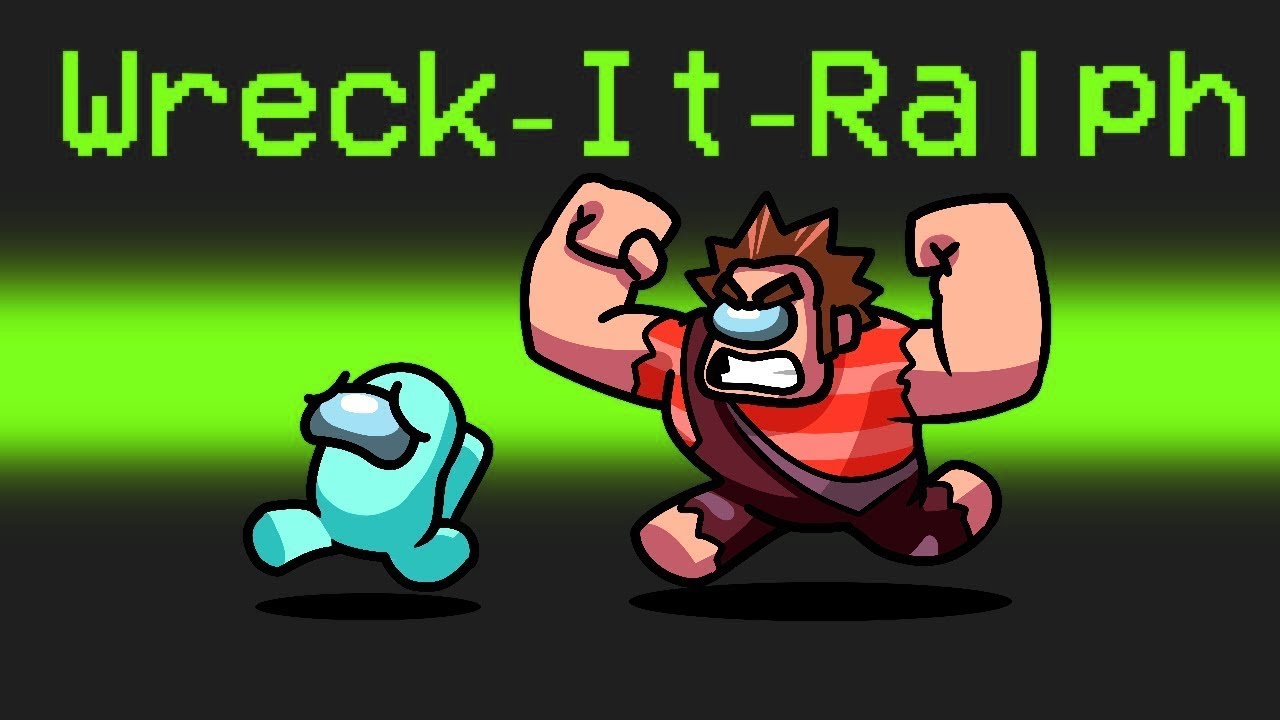 WRECK-IT RALPH Imposter in Among Us background