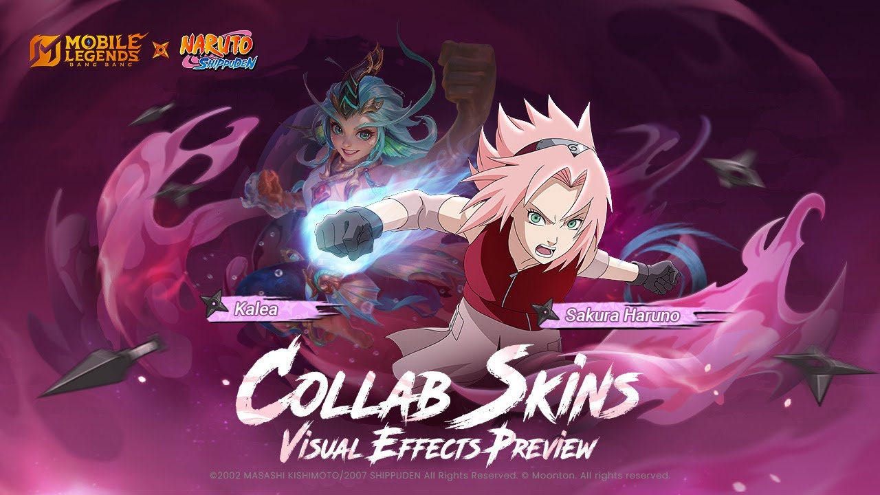 Sakura Haruno Showcase | MLBB × NARUTO | Mobile Legends: Bang Bang background