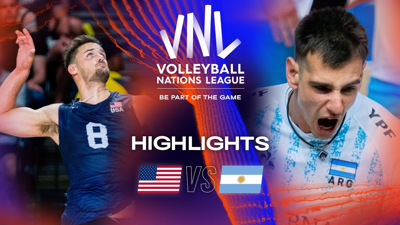 🇺🇸 USA vs. 🇦🇷 ARG - Highlights Week 3 | Men's VNL 2023