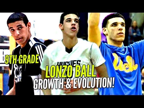 Lonzo Ball's Evolution Through The Years! SKINNY 9th Grader To Potential #1 Pick in NBA Draft! background