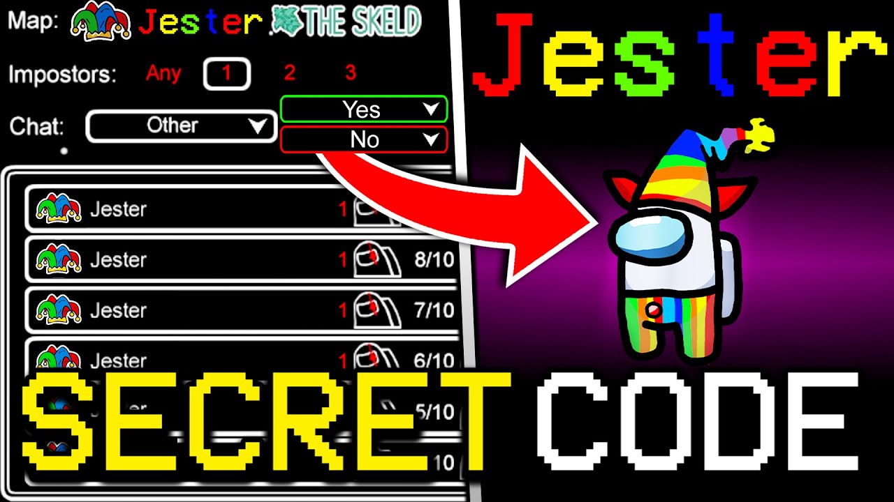 SECRET CODE TO GET NEW MODE IN AMONG US! HOW TO PLAY JESTER ROLE IN AMONG US