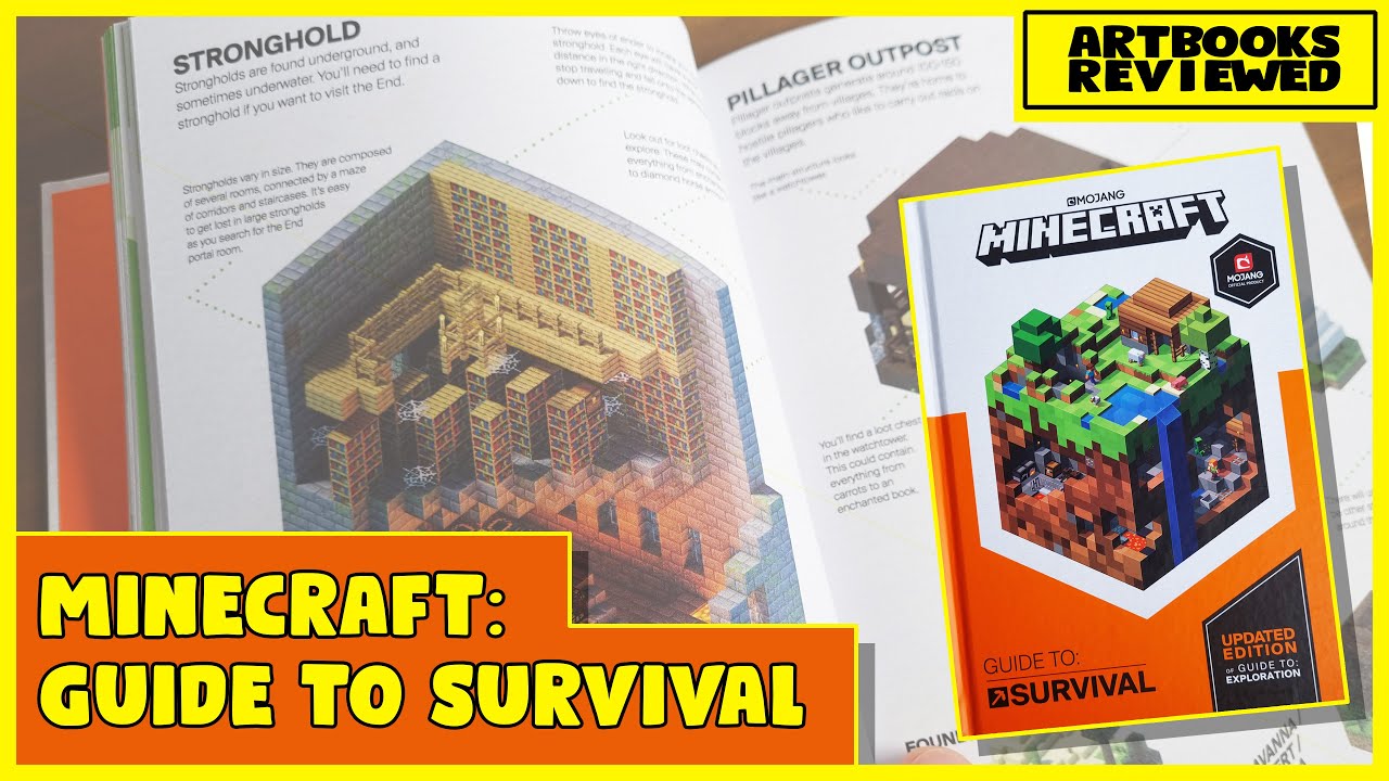 Minecraft Guide to Survival hardcover game guidebook review video #minecraft