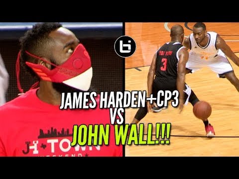 James Harden+CP3 VS John Wall! JH-Town Weekend Charity Game!