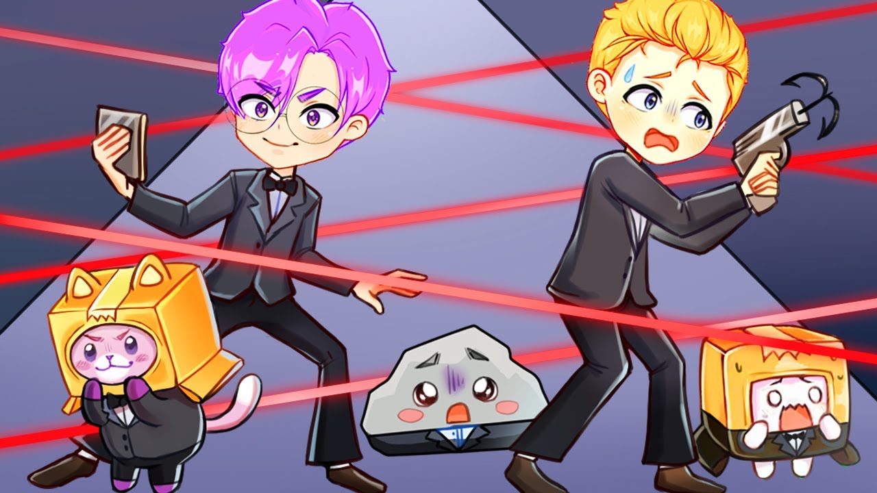 Can LANKYBOX Beat This ROBLOX SPY OBBY?! (DON'T TOUCH THE LASERS!) background