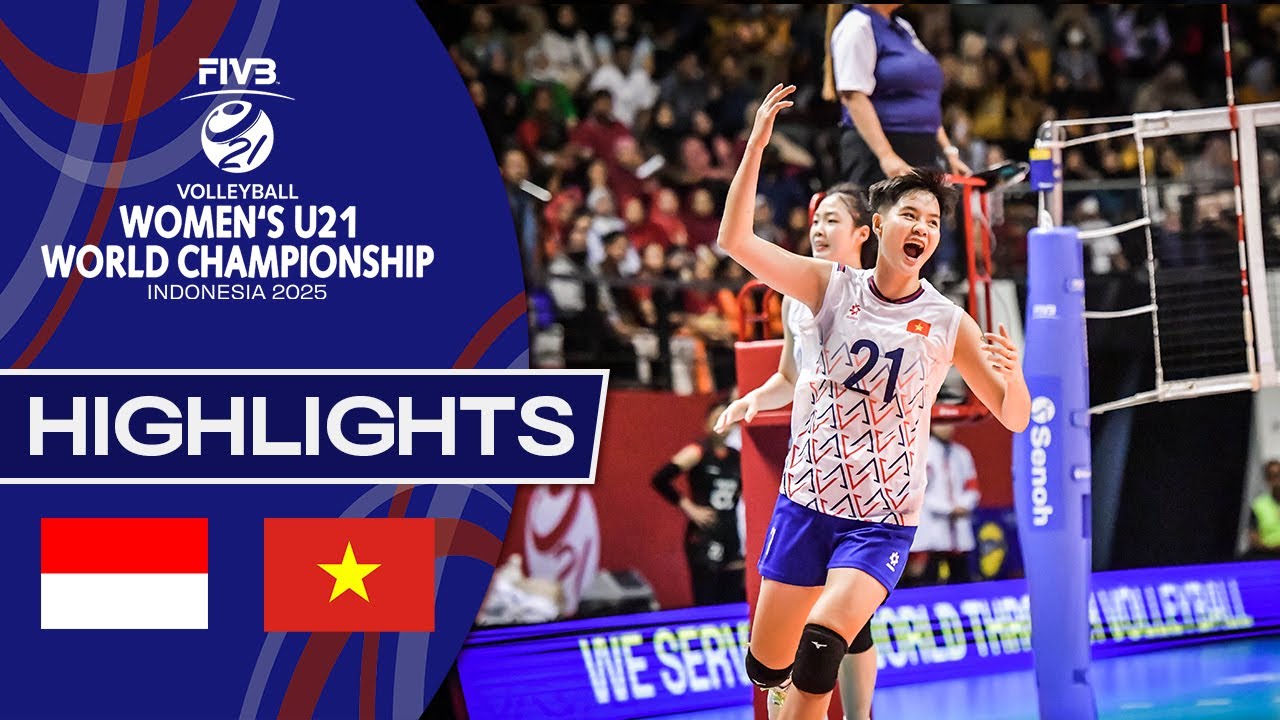 Indonesia ЁЯЗоЁЯЗй vs. Vietnam ЁЯЗ╗ЁЯЗ│ | Women's U21 World Champs 2025 - Highlights