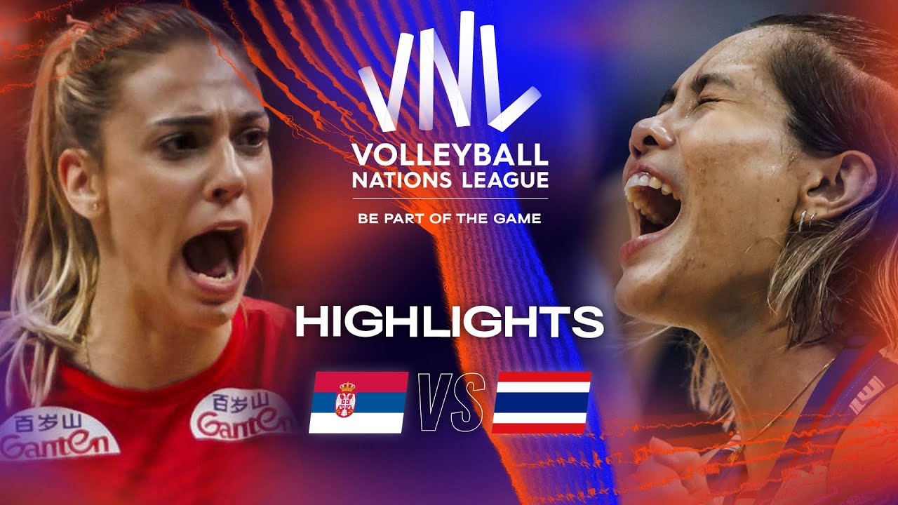 🇷🇸 SRB vs. 🇹🇭 THA - Highlights Week 2 | Women's VNL 2023 background